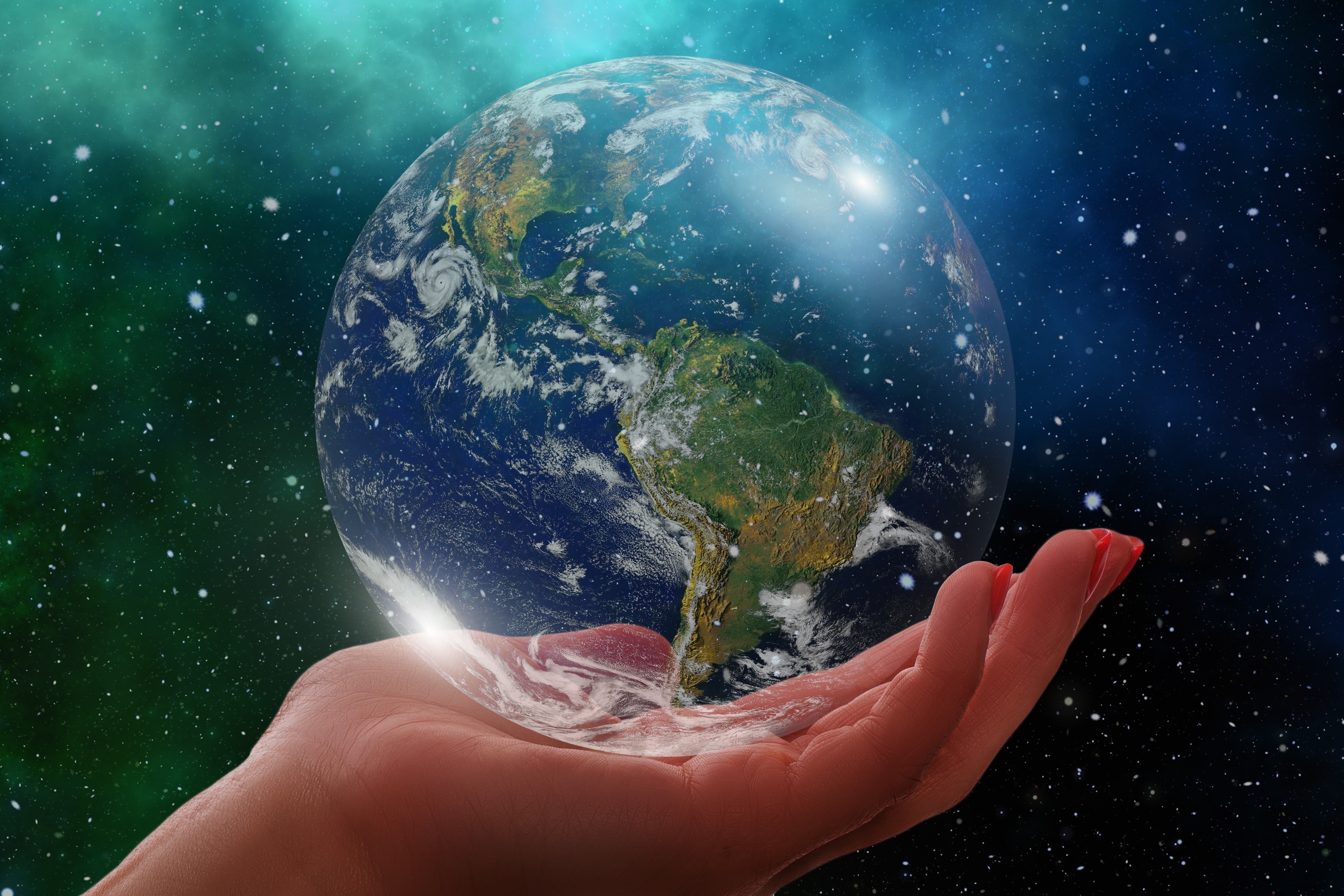 Wallpaper | 3D wallpapers | photo | picture | planet, hands, earth, the  globe