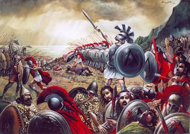 карина, Греко-Персидские война, Фермопильское сражение