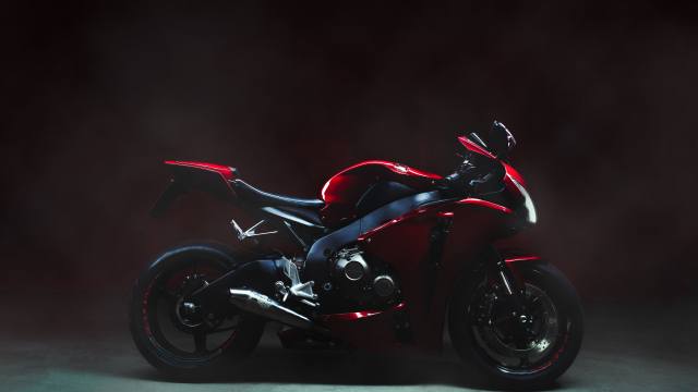 red, black, Honda, CB1000R, motorcycle