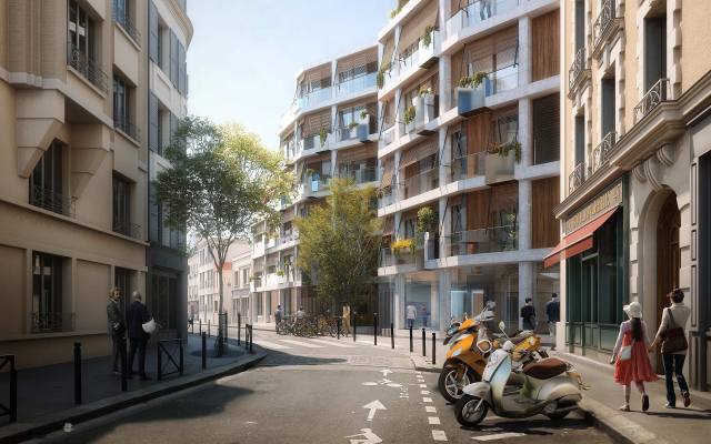 Rue de la Voute, Paříž, architektura, housing complex, Project