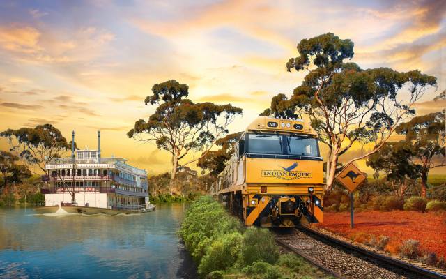 Austrálie, Indian Pacific Train, Murray River, exceptional tour, transcontinental adventure