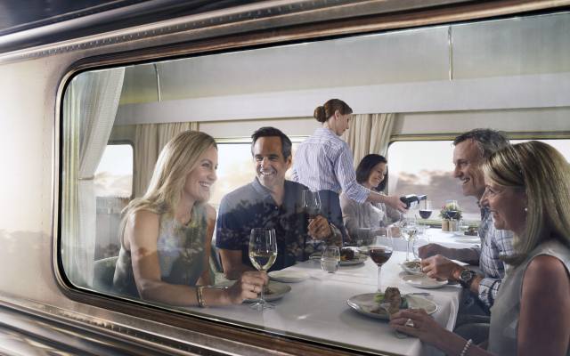 Australia, Indian Pacific Train, Platinum Service, Dining Onboard