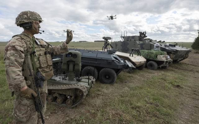 British Army, future soldier, un-crewed aerial systems, air defence, logistical support