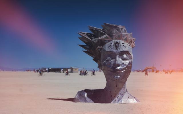 Serene Smile, Burning Man, Arts festival, Black Rock Desert, nevada