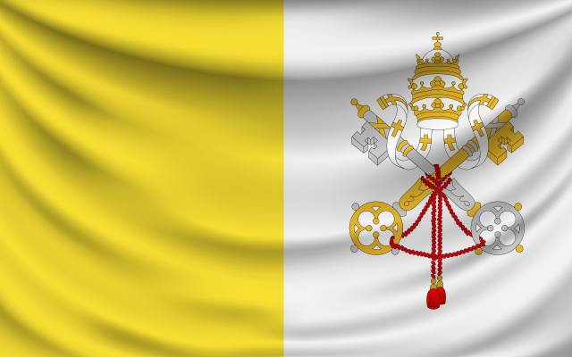 Vexillum Civitatis Vaticanae, Flag, Vatican City, Bandiera della Citta del Vaticano
