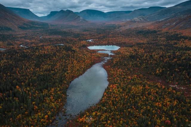 mountains, forest, autumn, lake, photo, александр мазуров