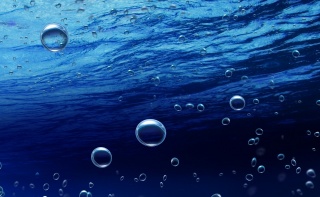 under water, photoshop, water, the ocean, bubbles, air, beautiful, blue background, 3D, 3d, work