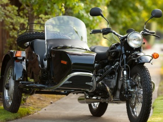 Ural, with a stroller, four-wheel drive, motorcycle, power, the bike