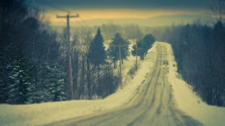 snow, road