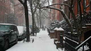 улица, снег