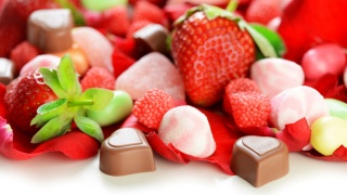 strawberry, sweets, candy, chocolate