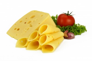 зелень, чеснок, сыр, помидор