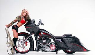 Harley Davidson, Miltary Hot Babe, motocykl