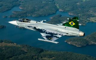 Saab JAS 39 Gripen, F-39E, Brazilian Air Force, fab, Brazilian fighter, combat aircraft, Brazilian Armed Forces, Brazílie