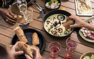 cast iron pan, чугунная сковорода, IKEA, Overallt, Mushroom Sauce, грибной соус, Radish Salad
