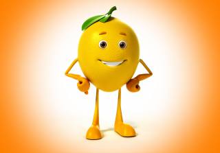 lemon, smile, positive