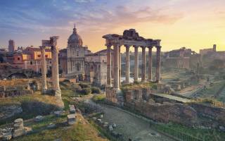 the city, beautiful, Rome, Italy, ruins