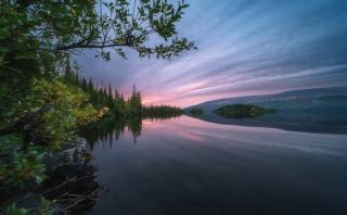September, the lake, photo, Алексей Оборотов
