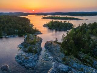 Karelia, Ladoga, sunset, photo, Александр Пашеничев