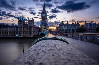 England, the bridge, evening, London, Big Ben, the city
