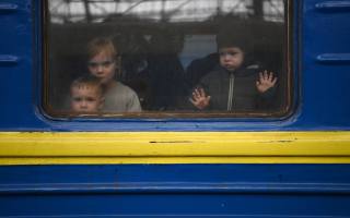 UKRAINE, station, 2022, Lviv, children