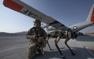 military robot dog, air force, Base Security