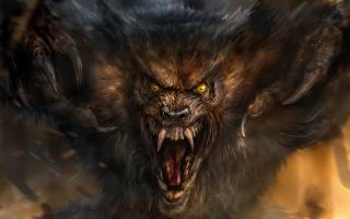 werewolf, art, Fantasy, fangs, claws