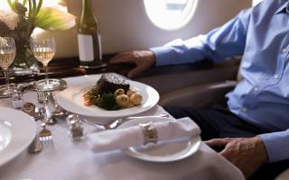private jet, three-Michelin-star dining, travel