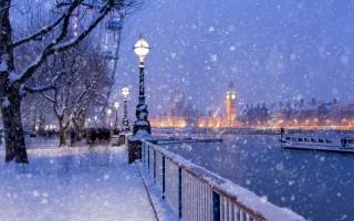 Лондон, зима, Queens Walk