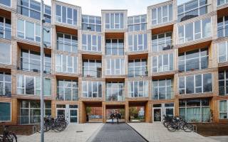 affordable housing, Copenhagen, prefabricated modules, Dortheavej Residence