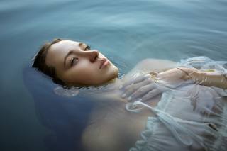 girl, in the water, денис будняк
