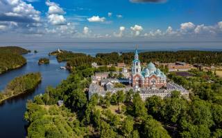 the monastery, island, ??????, Lake Ladoga, Karelia, Russia, ????????? ???????