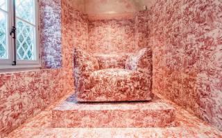Stella McCartney, Cole and Son, exclusive sustainable wallpaper, Fungi Forest, мебель