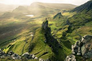 природа, пейзаж, Шотландія, гори, скали, людина, острів, скай
