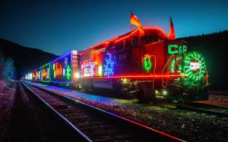 locomotive, Canadian Pacific Holiday Train, North America
