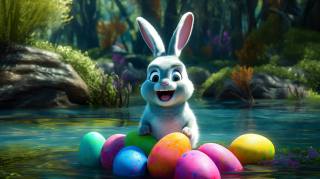 EGGS, Easter, rabbit
