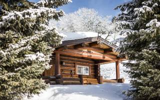 Lone Mountain Ranch, winter cabin, Монтана