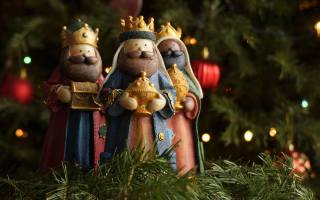 Three kings, christmas, Christmas tree