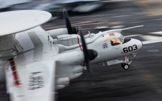 USS Gerald R Ford, Grumman E-2 Hawkeye, all-weather carrier-capable tactical airborne