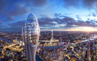 london, floral observation tower, Tulip tower, Project