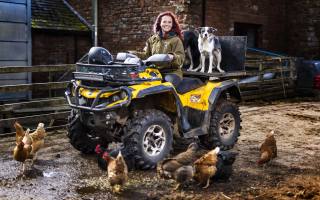 young farmer, britain, farm life, quad bike