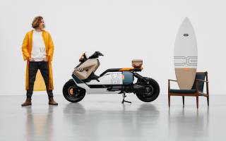 BMW Motorrad, custom e-scooter, BMW CE 04 Vagabund Moto Concept
