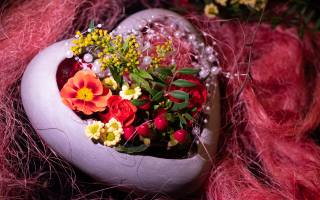 flower decorations, День Святого Валентина, цветы