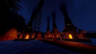 rust, раст, fire, oven, water, night, stars, Flame, game