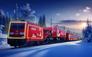 coca-cola, Christmas Train, DB Cargo X-Mas, Германия, Deutsche Bahn